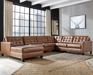 Baskove Signature Design by Ashley 4-Piece Sectional with Chaise