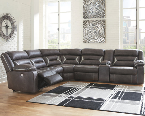 Kincord Signature Design by Ashley 4-Piece Power Reclining Sectional