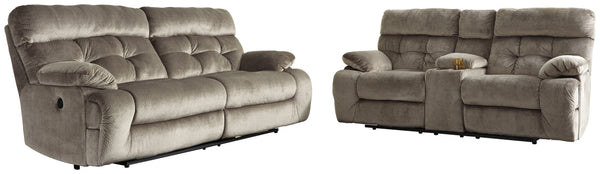 Brassville Ashley Contemporary Power Reclining 2-Piece Living Room Set