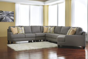 Chamberly Signature Design by Ashley 5-Piece Sectional with Cuddler