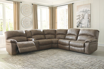 Segburg Benchcraft 4-Piece Power Reclining Sectional