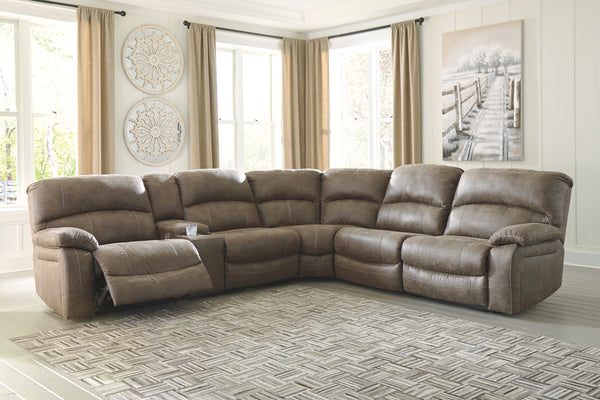 Segburg Benchcraft 4-Piece Power Reclining Sectional