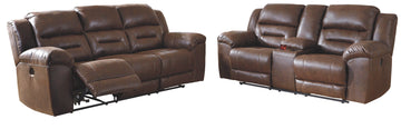 Stoneland Signature Design Contemporary Power Reclining 2-Piece Living Room Set