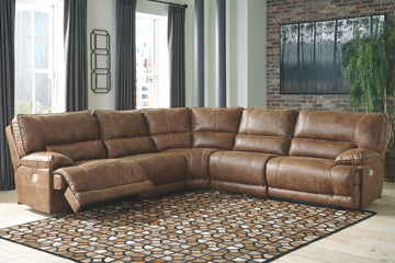 Thurles Signature Design by Ashley 5-Piece Power Reclining Sectional