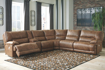 Thurles Signature Design by Ashley 6-Piece Power Reclining Sectional