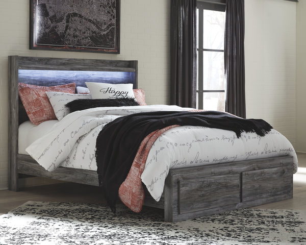 Baystorm Signature Design by Ashley Bed with 2 Storage Drawers