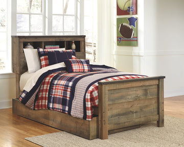 Trinell Signature Design by Ashley Bookcase Bed with Storage Drawer