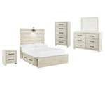 Cambeck Signature Design 7-Piece Youth Bedroom Set with 2 Storage Drawers and Nightstand