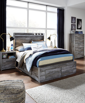 Baystorm Signature Design by Ashley Bed with 6 Storage Drawers
