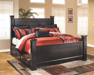 Shay Signature Design by Ashley Bed with 2 Storage Drawers