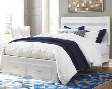 Jallory Signature Design by Ashley Bed with 2 Storage Drawers