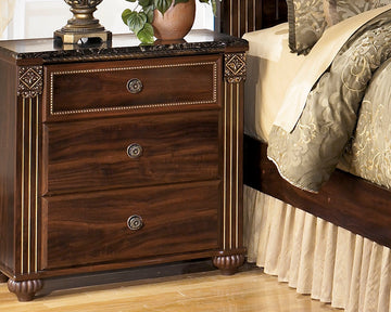 Gabriela Signature Design by Ashley Three Drawer Nightstand