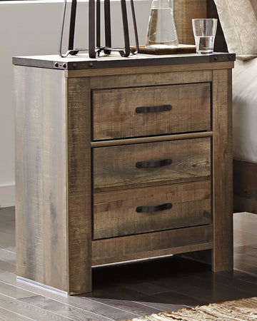 Trinell Signature Design by Ashley Two Drawer Nightstand
