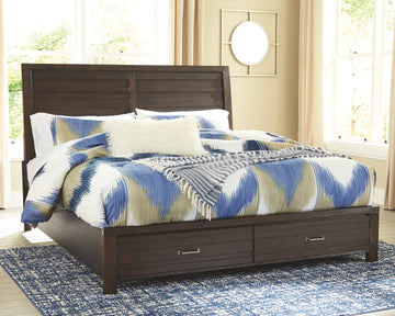 Darbry Signature Design by Ashley Bed with 2 Storage Drawers