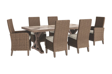 Beachcroft Signature Design 7-Piece Outdoor Dining Set