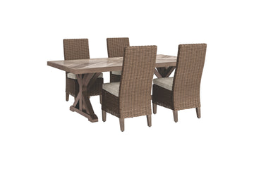 Beachcroft Signature Design 5-Piece Outdoor Dining Set