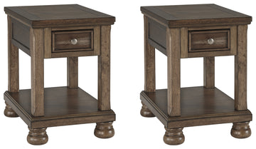 Flynnter Signature Design 2-Piece End Table Set