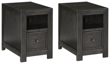 Gavelston Signature Design Chairside 2-Piece End Table Set